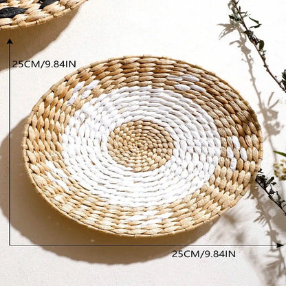 Handwoven boho baskets for walls, offering both beauty and functionality in your decor