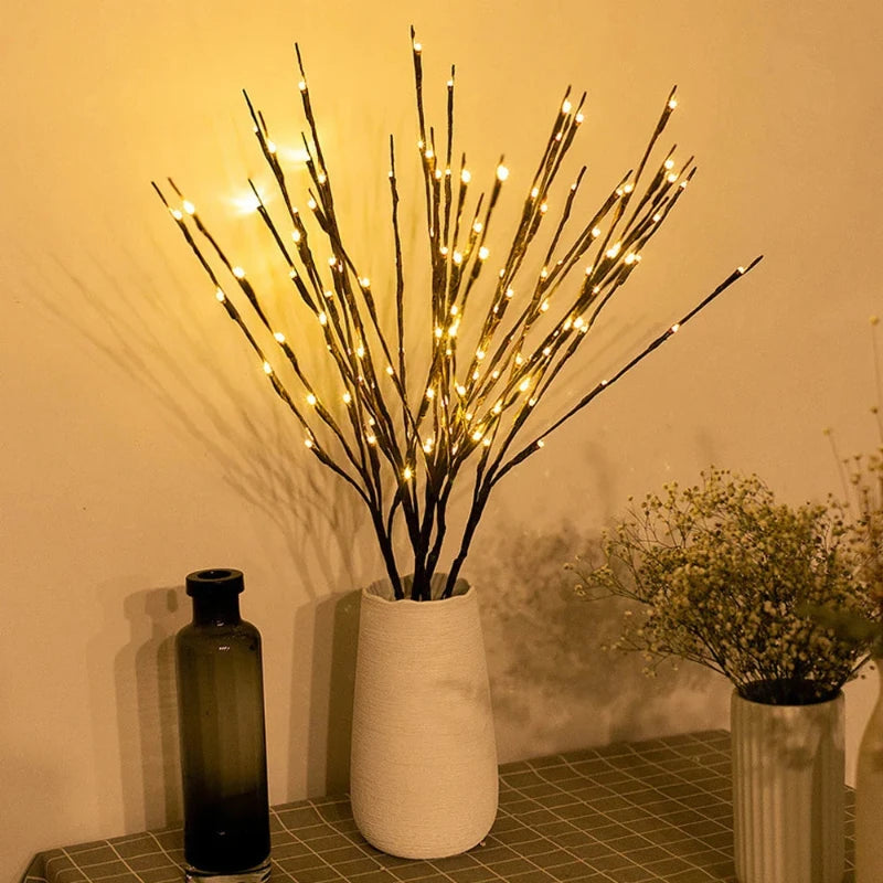 Elegant branch lighting, adding a natural and cozy ambiance to your home decor.