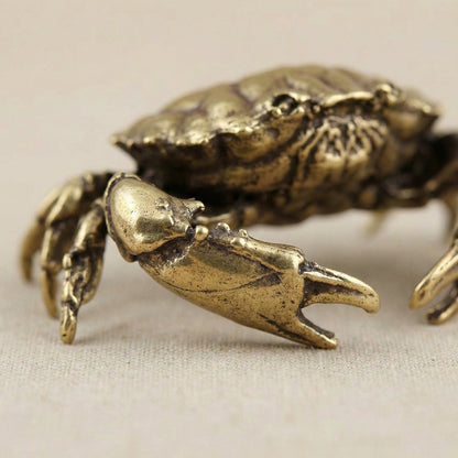 Brass crab hand-finished detail