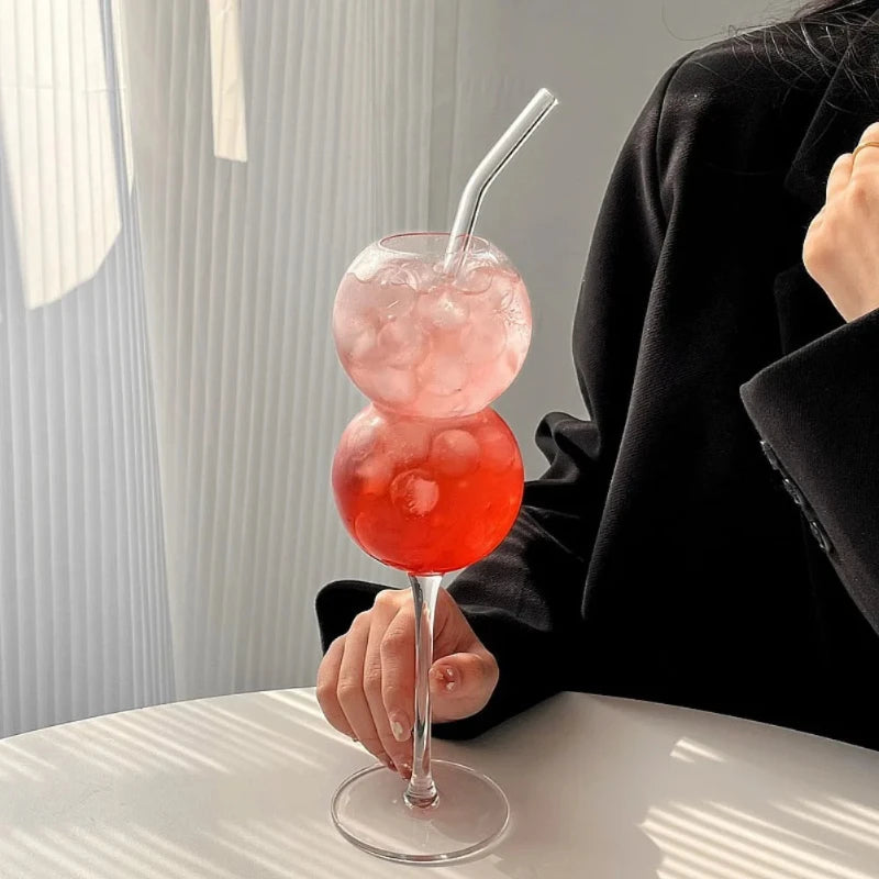 Bubble Glasses 2pc Set designed for enhancing your drinking experience with a modern flair