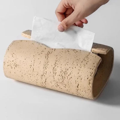 Faux Travertine Tissue Box