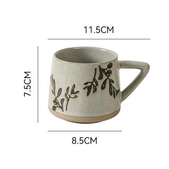 Beautiful ceramic mugs with a glossy finish, ideal for adding a touch of elegance to your drinkware collection.