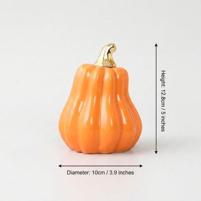 Orange gourd dimensions: 5in/12.8cm height, 3.9in/10cm diameter
