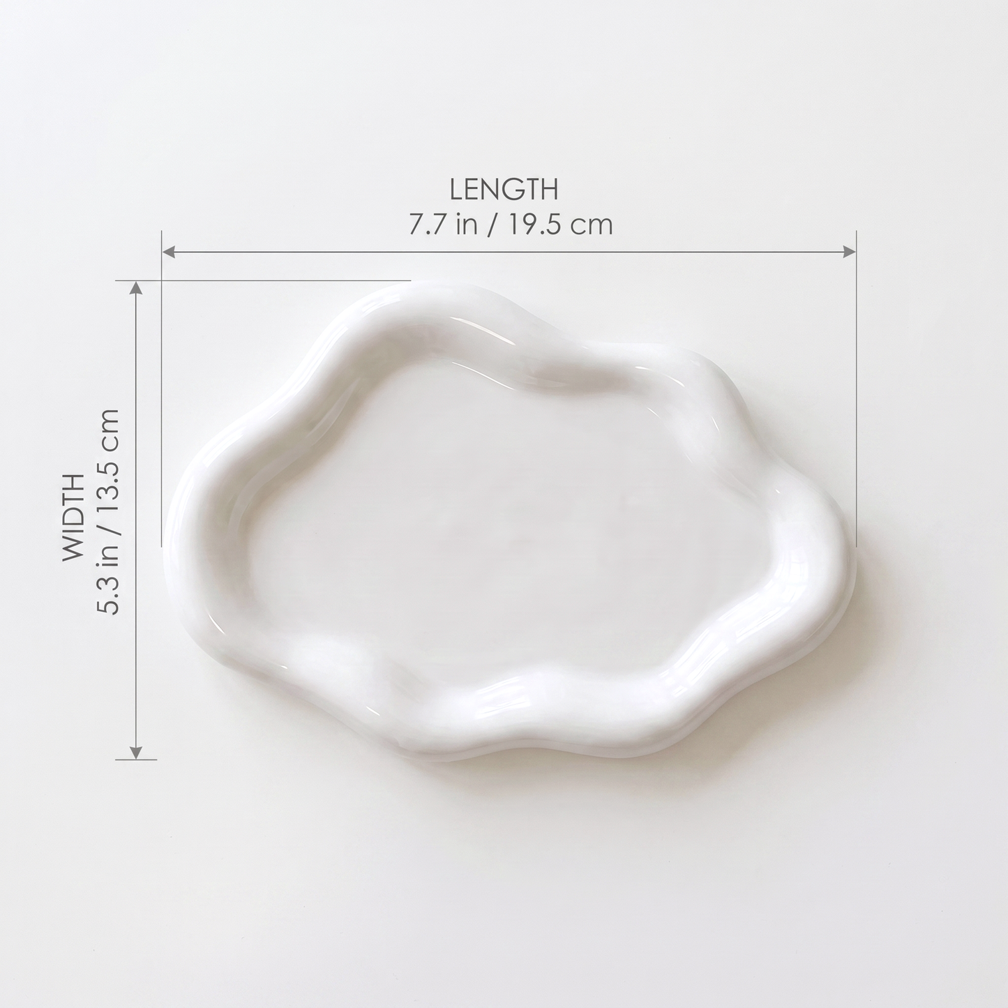 Cloud jewelry catchall dimensions: 7.7 inches by 5.3 inches
