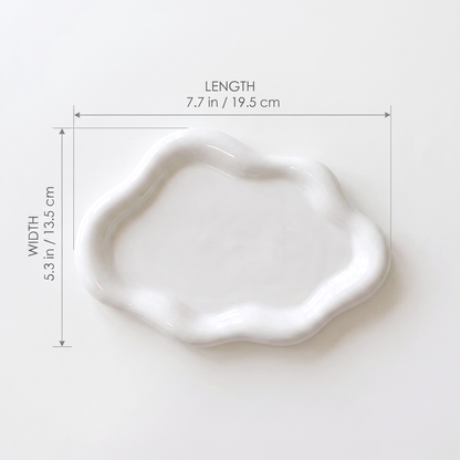 Cloud jewelry catchall dimensions: 7.7 inches by 5.3 inches