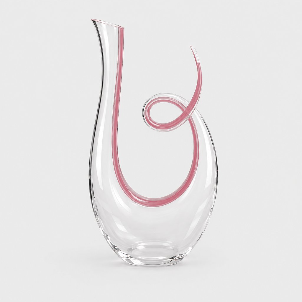 Spiral Glass Wine Decanter