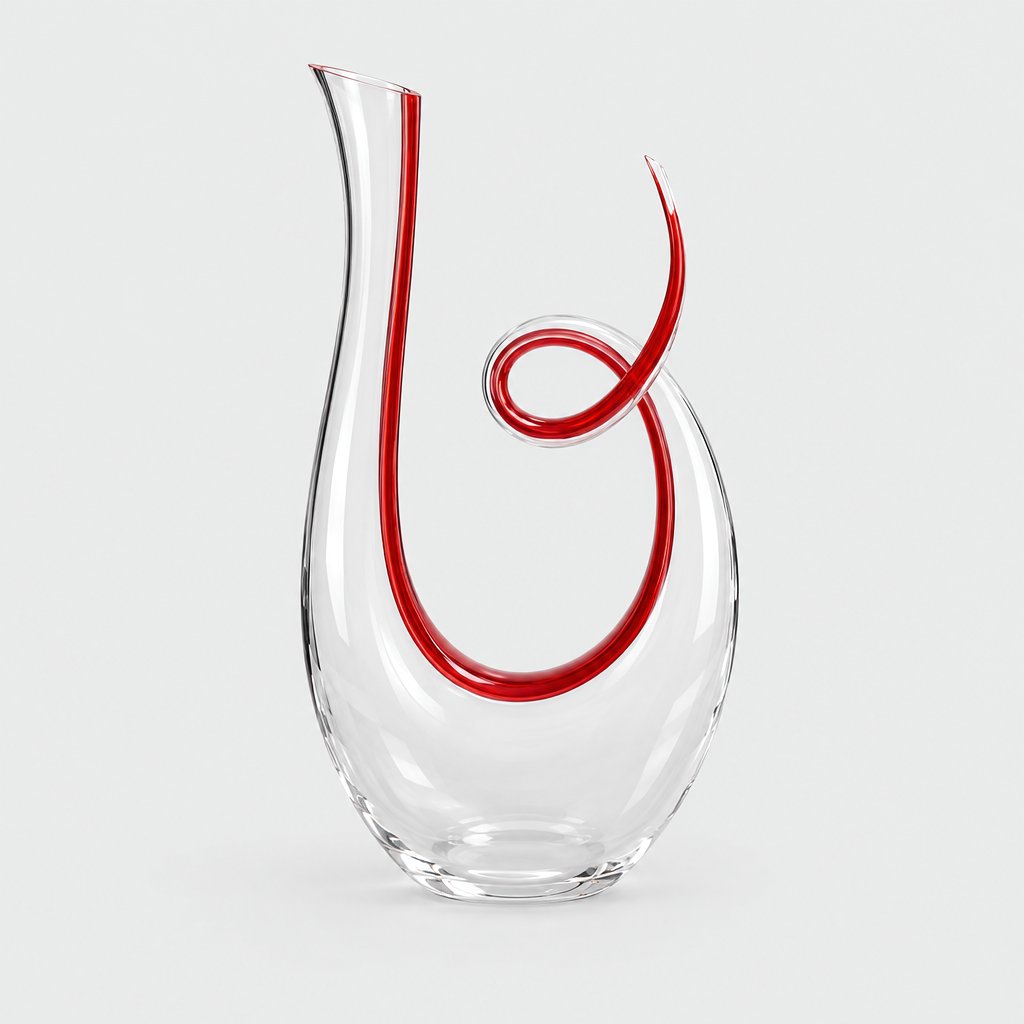Spiral Glass Wine Decanter
