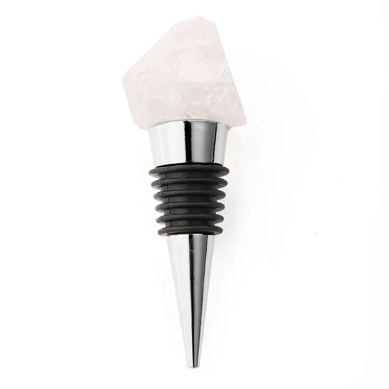 Wine stopper with a radiant crystal accent, designed to keep wine fresh and add elegance to entertaining.