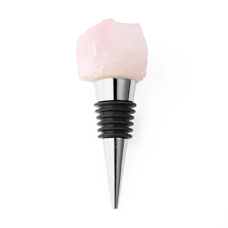 Glamorous wine stopper with a dazzling crystal topper, perfect for special occasions or gifting.