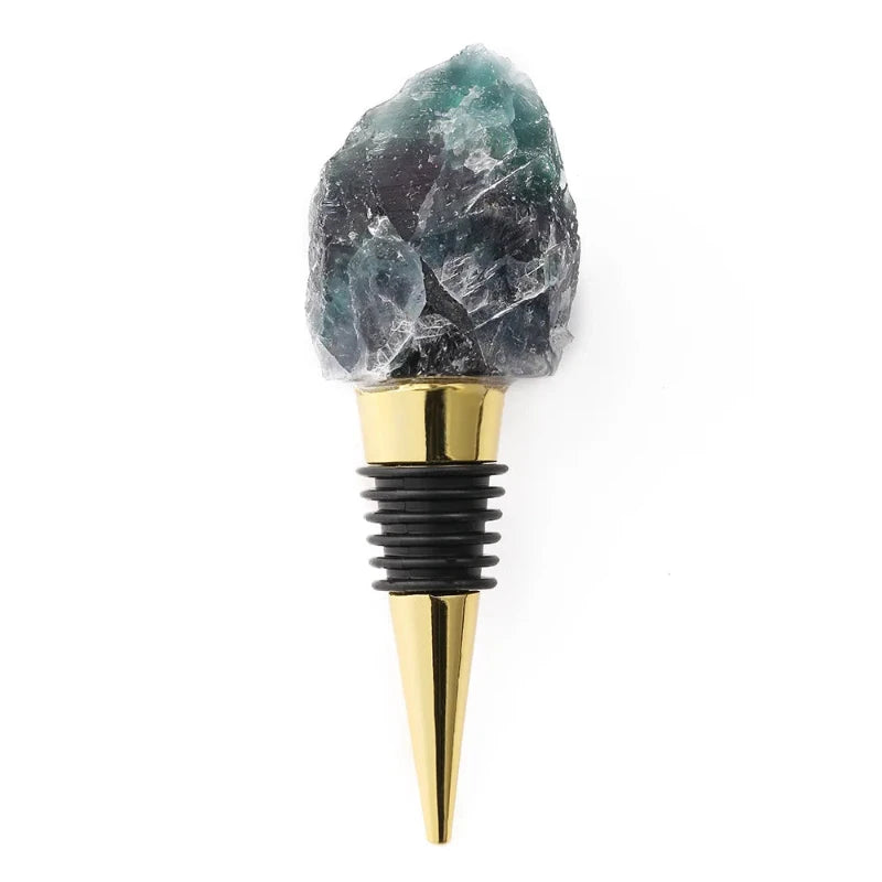 Stylish crystal wine stopper with a durable base, adding sparkle to your wine collection.