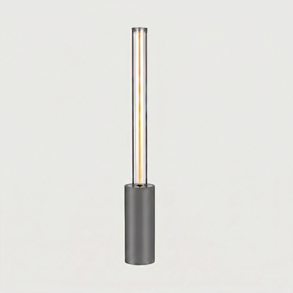 Grey dimmable rechargeable night light on white background