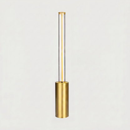 Gold dimmable rechargeable night light on white background