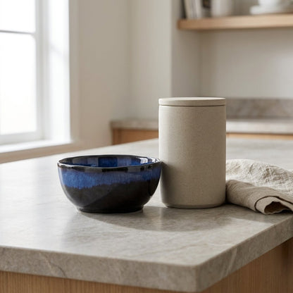 Eclipse Blue Porcelain Bowls