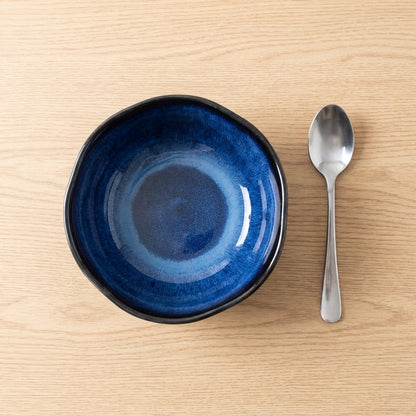Eclipse Blue Porcelain Bowls