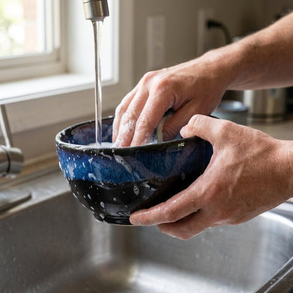 Eclipse Blue Porcelain Bowls