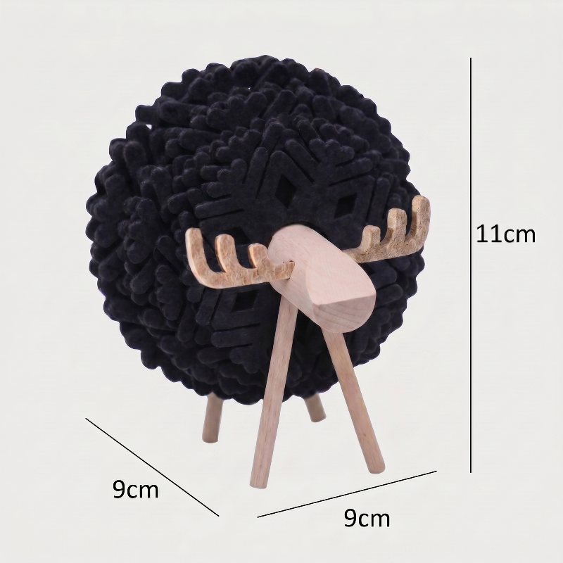 Black elk drink coaster dimensions graphic on white background