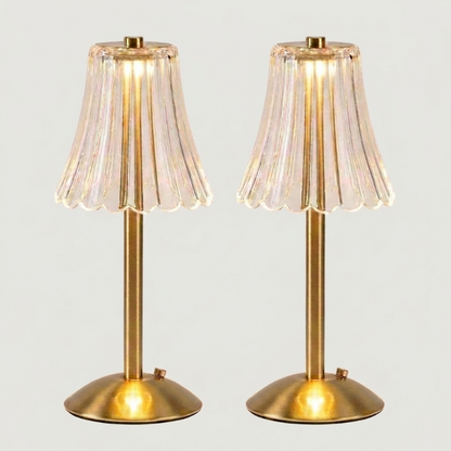 Elysian cordless dimmable table lamps shown side by side on white background