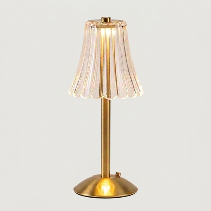Elysian cordless dimmable table lamp on white background