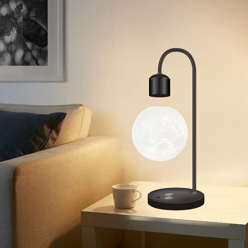 Levitating Wireless Charger Moon Lamp