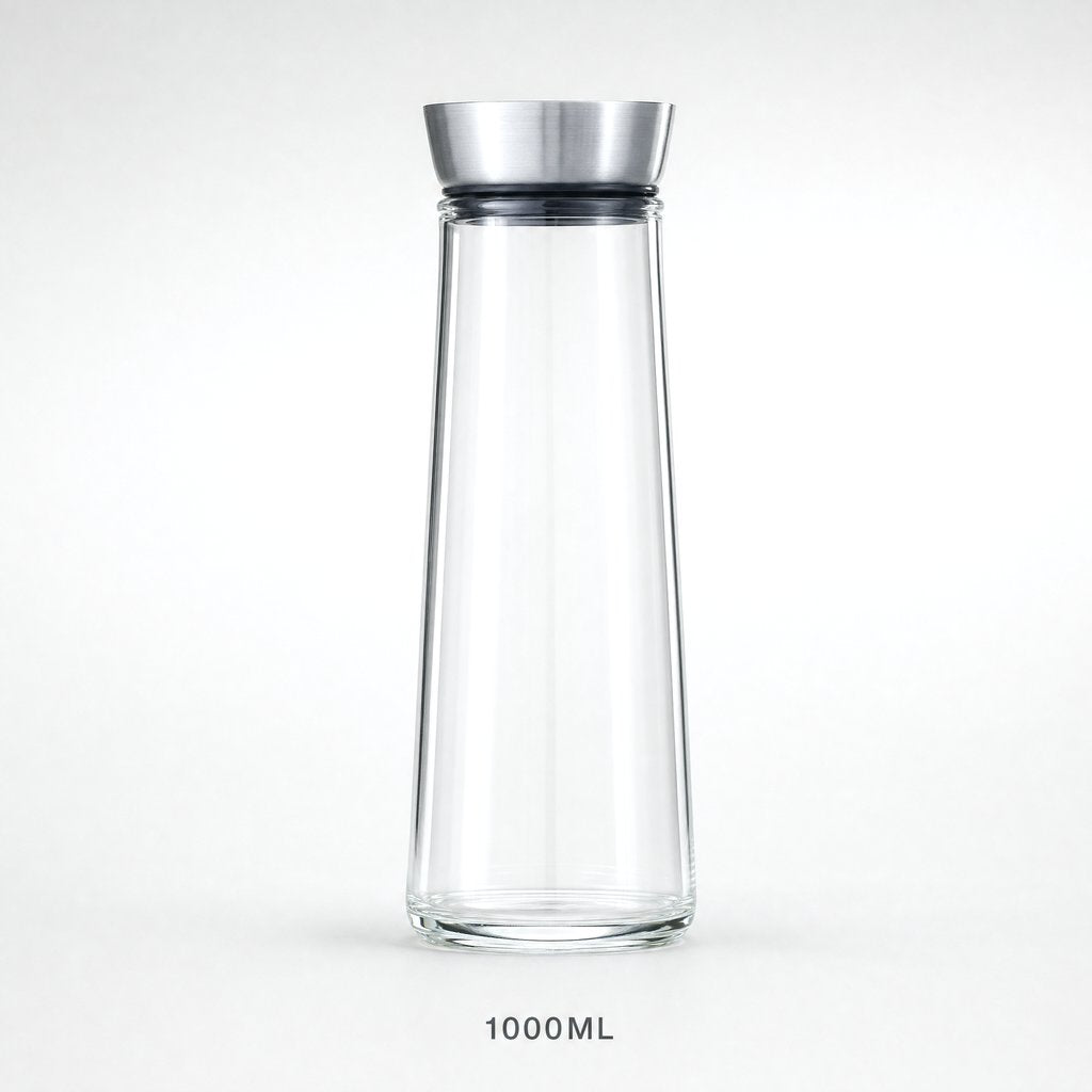1000ml glass pitcher product photo on a white background