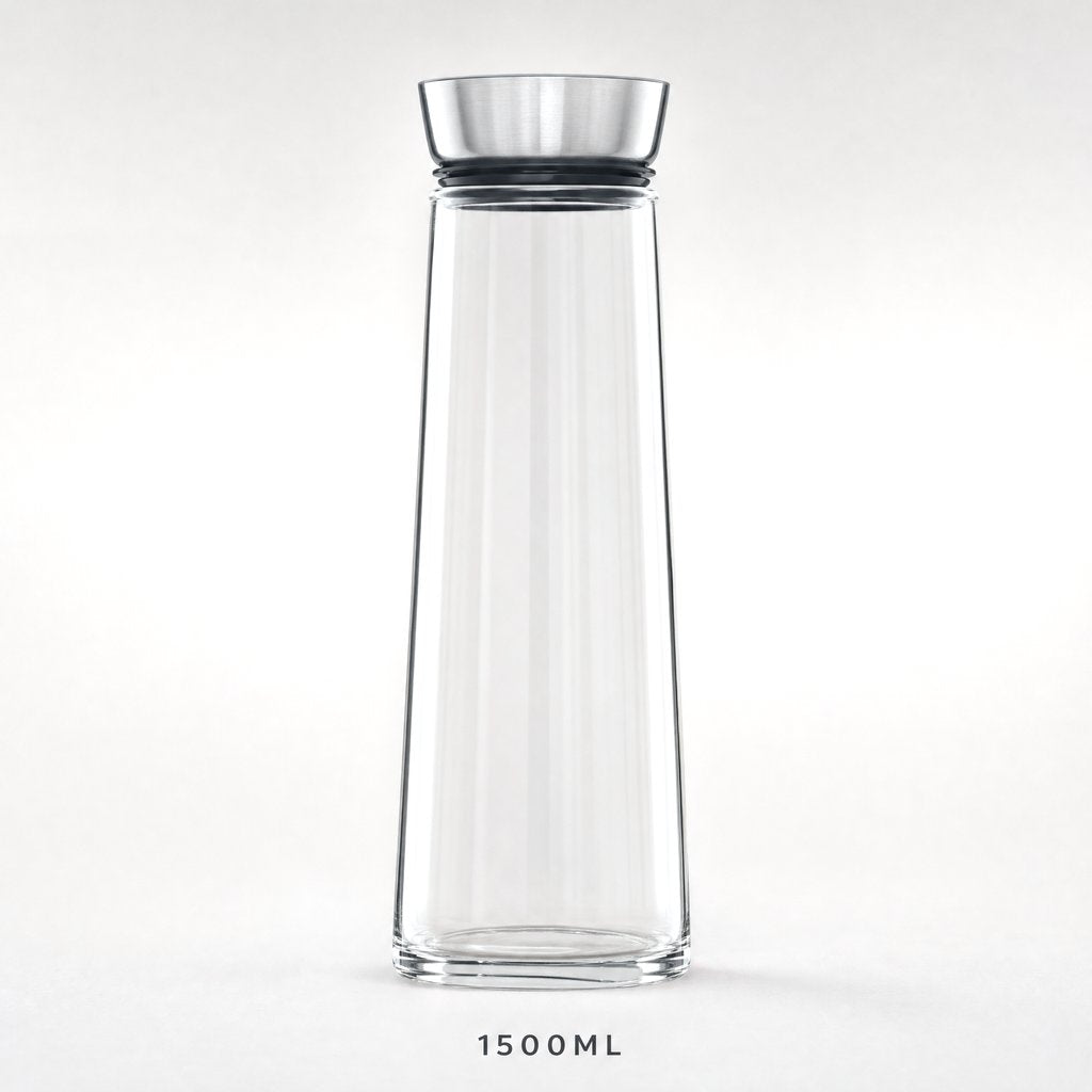1500ml glass pitcher product photo on a white background
