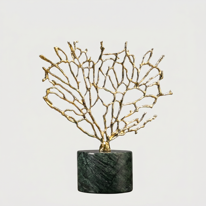 Gold Coral Sculptures