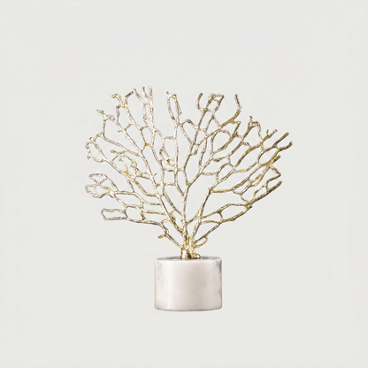 Gold Coral Sculptures