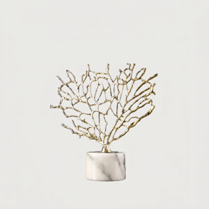 Gold Coral Sculptures