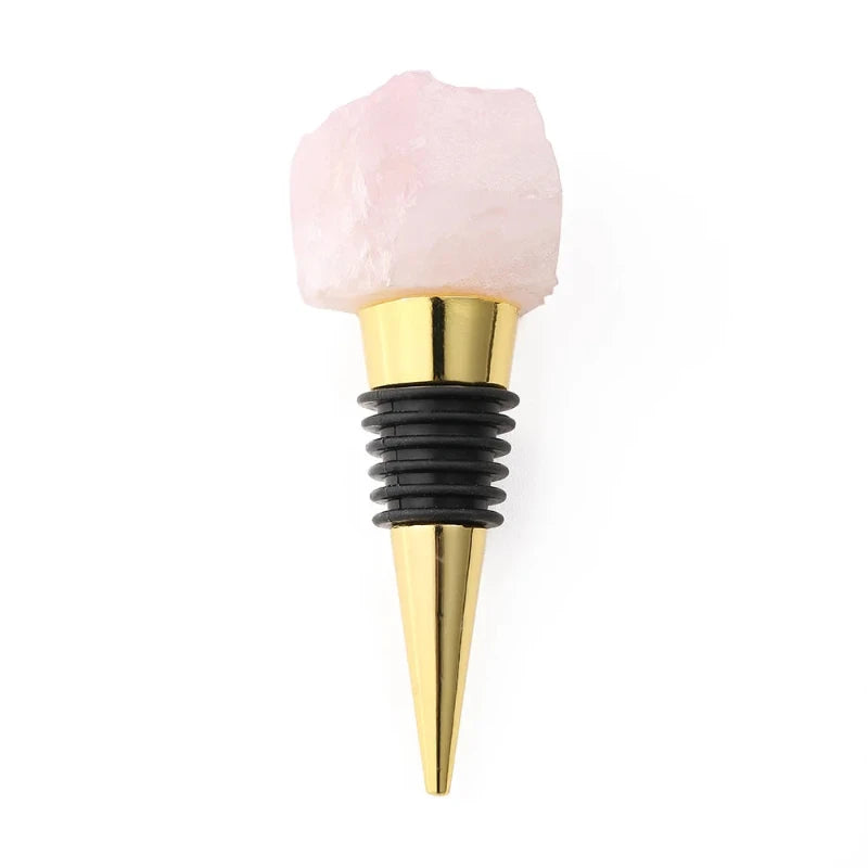 Sophisticated wine stopper featuring a polished crystal design, perfect for any celebration.