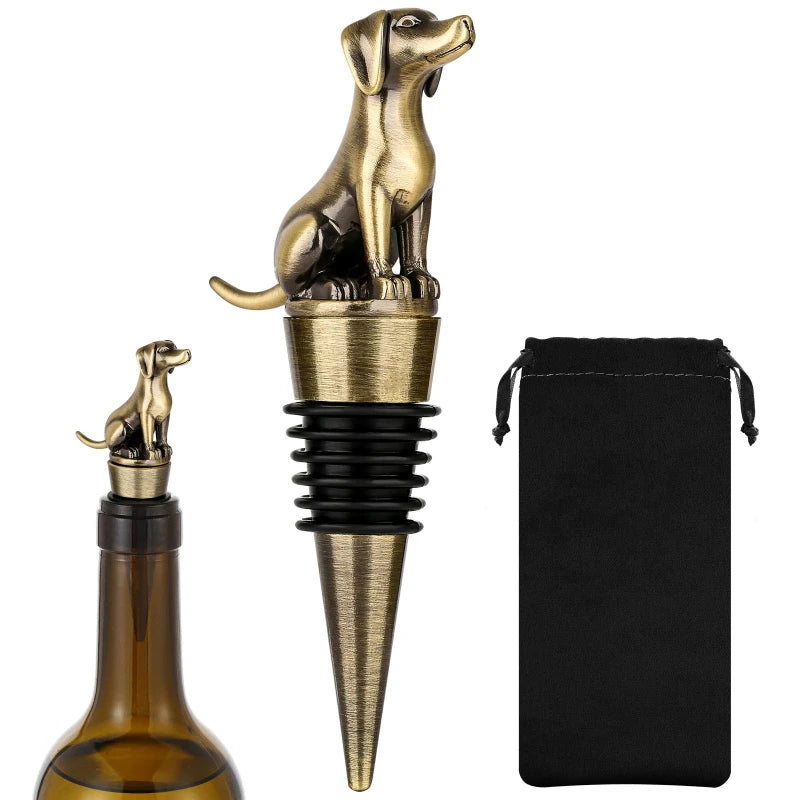 Cute and stylish bottle stopper featuring Labrador Retriever accents, perfect for gifting.