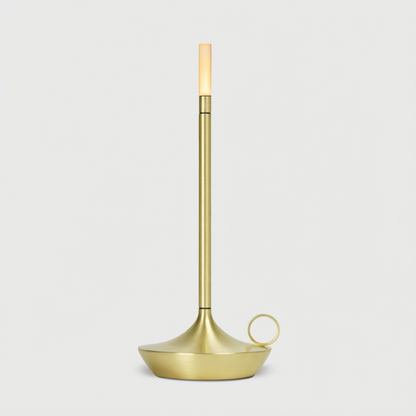 Arlo cordless aluminum table lamp in gold