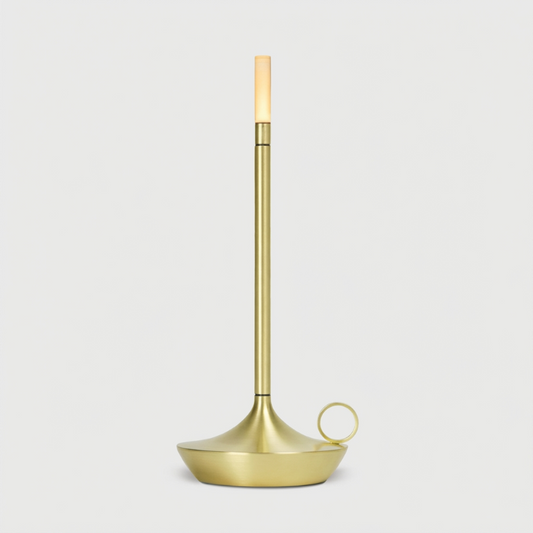 Arlo cordless aluminum table lamp in gold