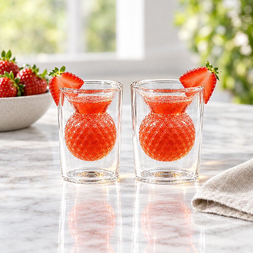 Golf Ball Birdie Juice Shot Glasses, Set of 2