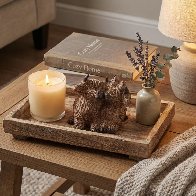 Hamish highland cow sculpture love style