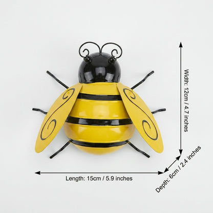 Large metal bee decoration, 15cm long by 12cm wide by 6cm deep