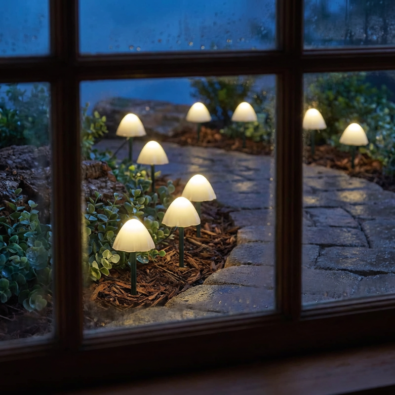 Milo solar mushroom lights 10 and 20 pack options