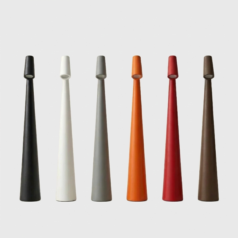 Minimalist portable LED table lamp with cordless modern design