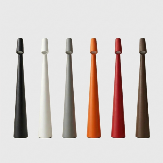 Minimalist portable LED table lamp with cordless modern design