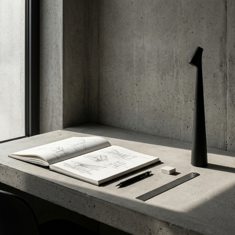 Cordless portable LED table lamp in aluminum finish