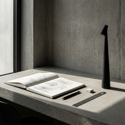 Cordless portable LED table lamp in aluminum finish