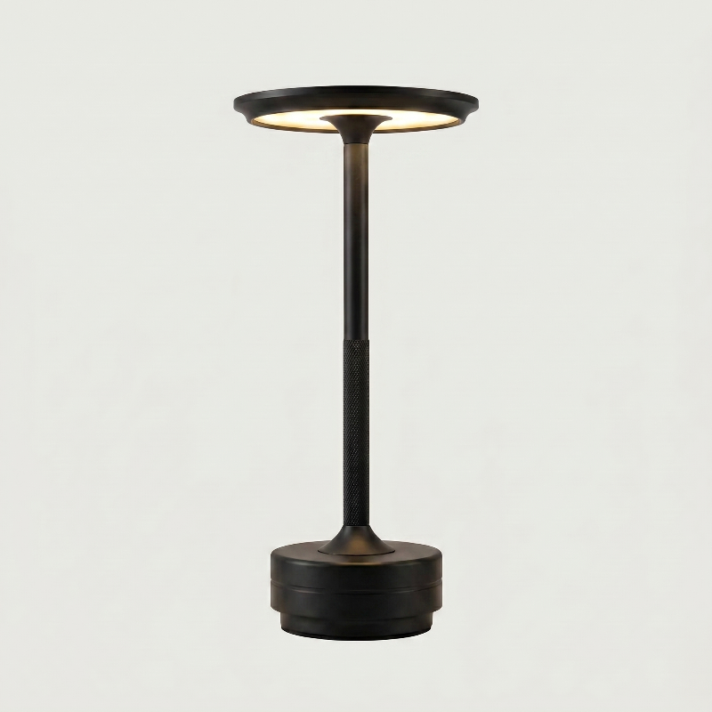 Black outdoor lamp on a white background