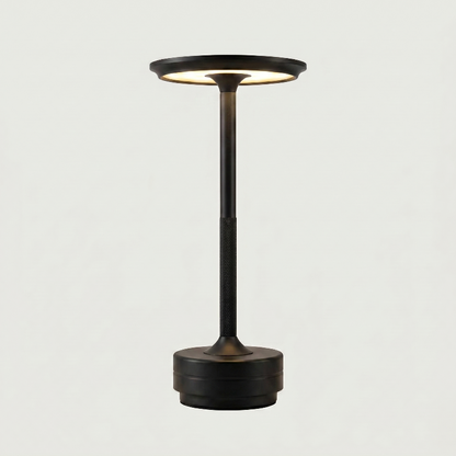 Black outdoor lamp on a white background