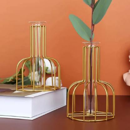 Gold Hydroponic Vase