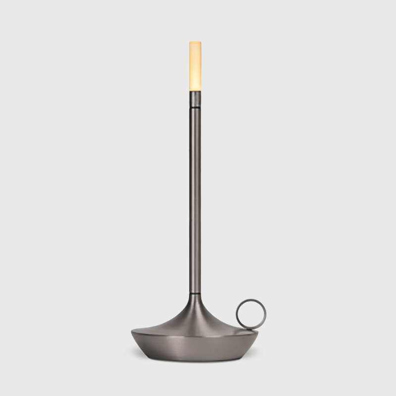 Arlo cordless aluminum table lamp in silver