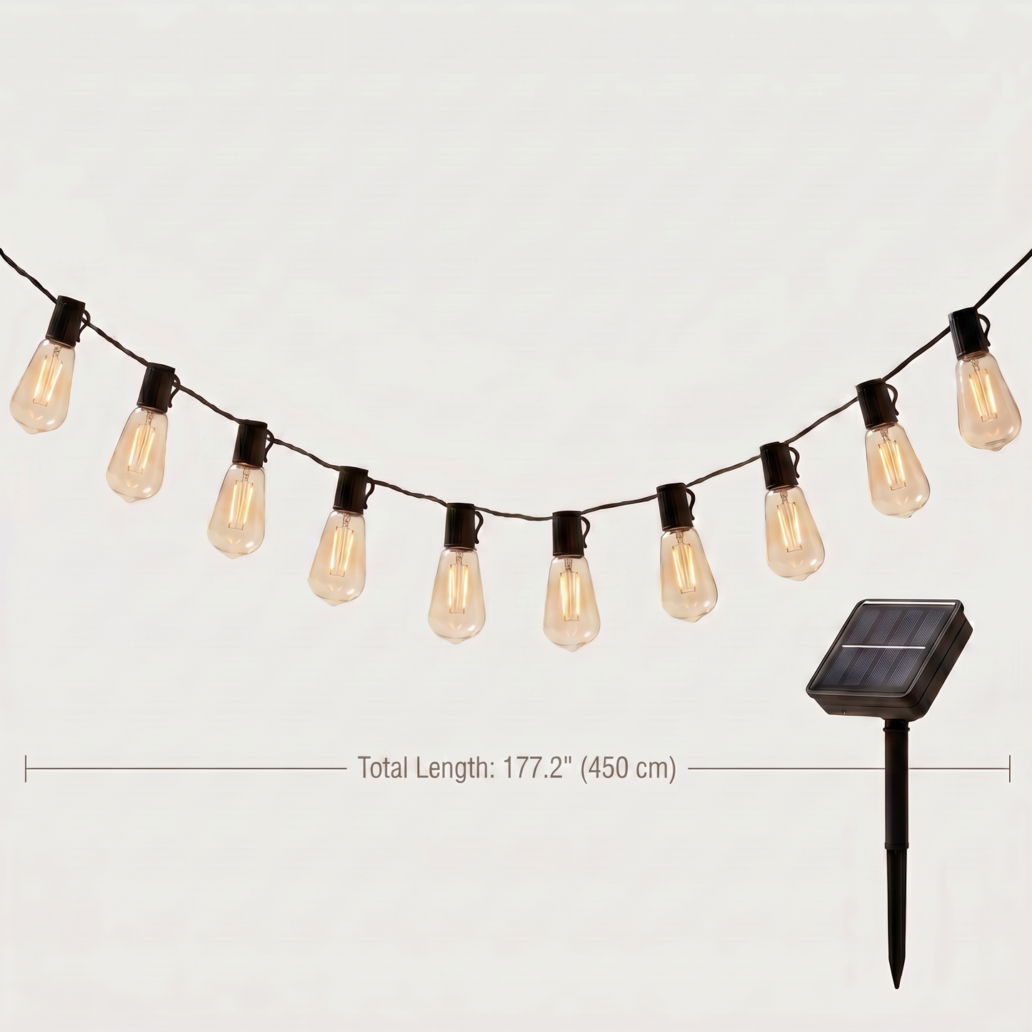 Solar Edison Bulb String Lights