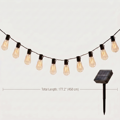 Solar Edison Bulb String Lights
