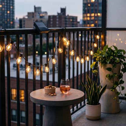 Solar Edison Bulb String Lights
