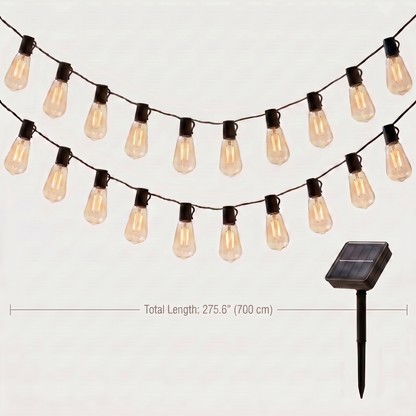 Solar Edison Bulb String Lights