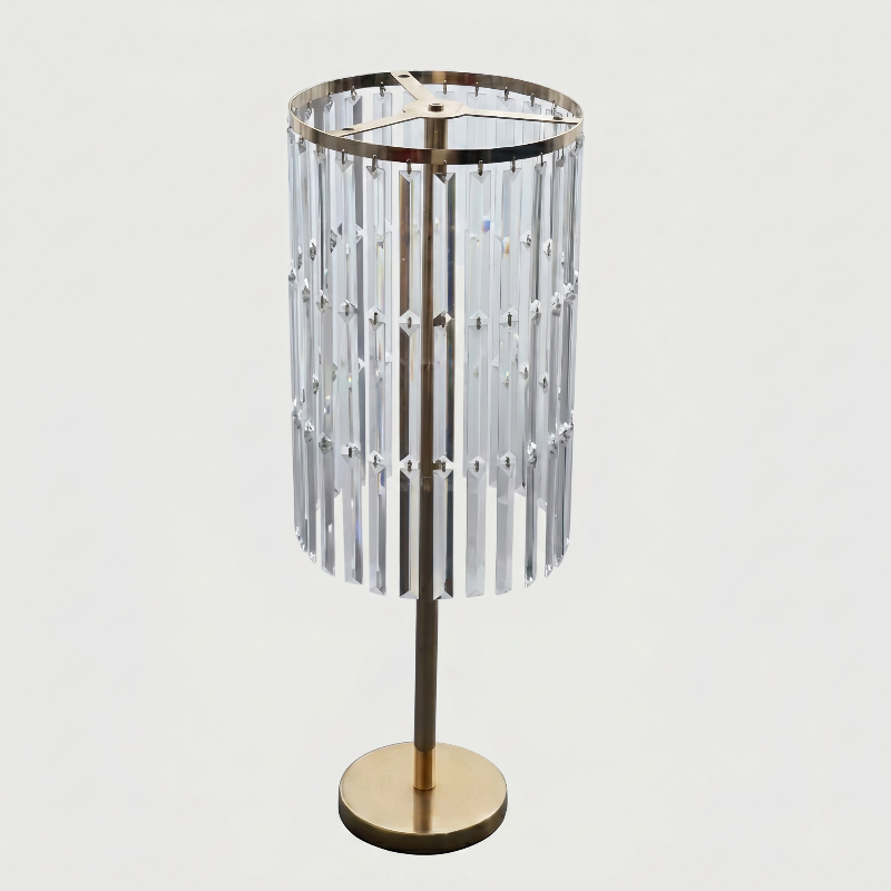 Soren acrylic floral pedestal on white background
