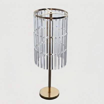 Soren acrylic floral pedestal on white background